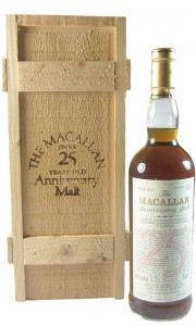 Macallan 1962 25 Year Old Anniversary Malt with Presentation Box