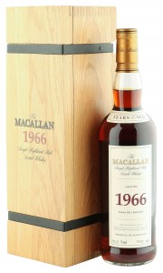 Macallan 1966 35 Year Old, Fine & Rare 2002 Bottling with Wooden Case