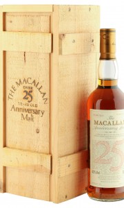 Macallan 1968 25 Year Old Anniversary Malt with Presentation Box