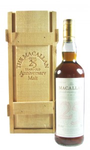 Macallan 1972 25 Year Old Anniversary Malt, UK Edition, Wooden Box