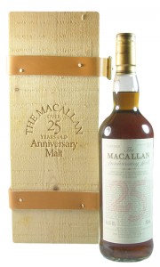 Macallan 25 Year Old Anniversary Malt, US Edition with Presentation Box