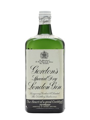 Gordon's London Dry Gin / Bottled 1950s / Spring Cap