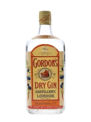Gordon's Dry Gin / Bottled 1950s / Spring Cap