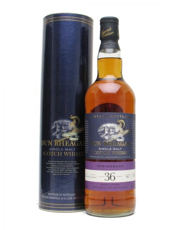 Springbank 1969 36 Year Old Cask 411 Dun Bheagan